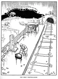 Illustration, Railway Ribaldry by W Heath Robinson