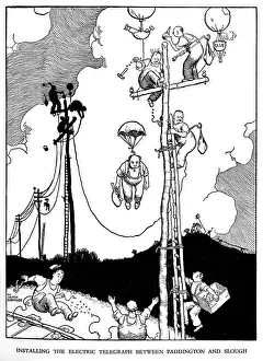 Illustration, Railway Ribaldry by W Heath Robinson