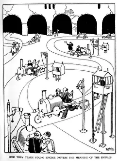 Illustration, Railway Ribaldry by W Heath Robinson