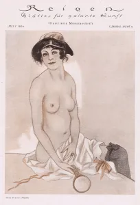 Decadent Prints: Illustration from Reigen Magazine, Germany, 1920