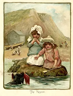 Harriett Prints: Illustration, The Rescue