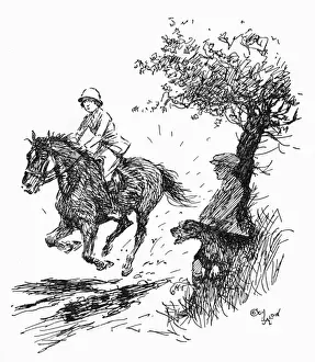 Joker Prints: Illustration, riding through a muddy patch