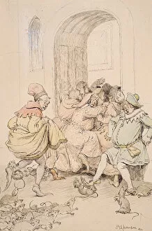 Hamelin Gallery: Illustration for Robert Brownings The Pied Piper of Hamelin
