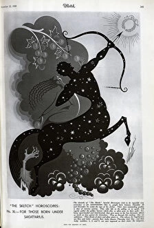 Archer Collection: Illustration for Sagittarius, Erte