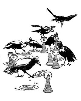 Rackham Prints: Illustration, The Seven Ravens