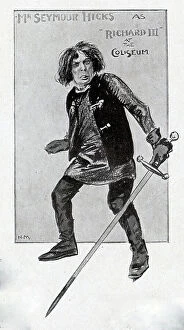 Seymour Collection: Illustration of Seymour Hicks as Richard III at the Coliseum theatre. From a section