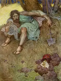 Timon Prints: Illustration of the Shakespeare Play Timon of Athens