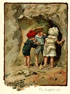 Harriett Prints: Illustration, The Smugglers Cave