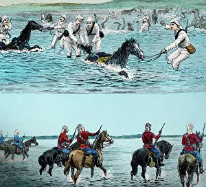 Soudan Prints: Illustration of swamps at Trinkitat, Soudan War