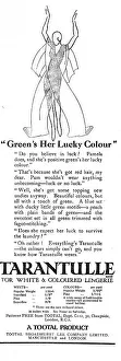 New Images July 2023 Collection: Illustration for Tarantulle artificial silk Date: 1929