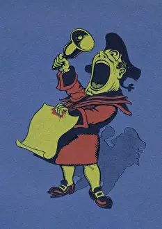 Shouting Prints: Illustration of a Town Crier