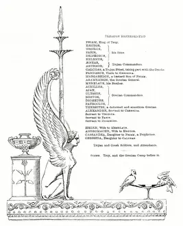 Illustration, Troilus and Cressida, by William Shakespeare
