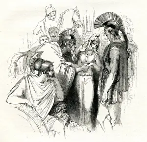 Illustration, Troilus and Cressida, by William Shakespeare