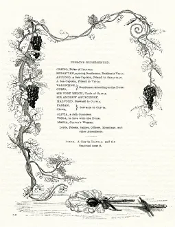 Images Dated 1st February 2019: Illustration, Twelfth Night, by William Shakespeare