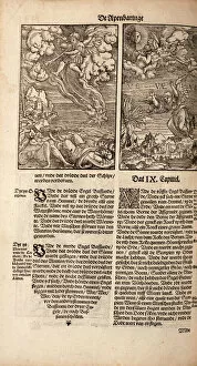 Images Dated 30th August 2012: Illustrations of the Apocalypse from a Low German Luther Bib