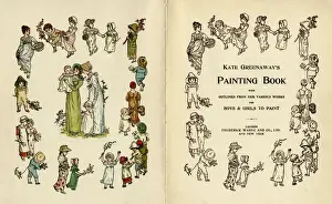 Frontis Piece Prints: Illustrations, Kate Greenaways Painting Book