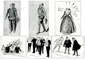Acts Gallery: Six illustrations from a theatre production of Drake