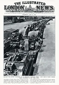 ILN cover - Bren-carriers being entrained