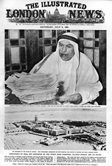 Sheikh Collection: ILN cover - Kuwait and its ruler, 1961