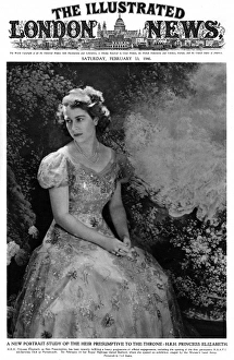 Images Dated 20th October 2011: ILN Front cover: Princess Elizabeth in February 1946