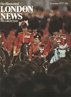 ILN front cover of Queen Elizabeth IIs silver jubilee