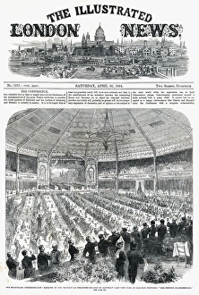 Anniversaries Collection: ILN front cover - Shakespeare commemoration banquet