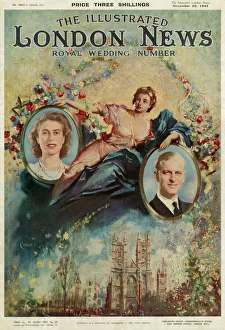 Royal Wedding Queen Elizabeth II Gallery: ILN Royal Wedding Number November 1947 by Terence Cuneo