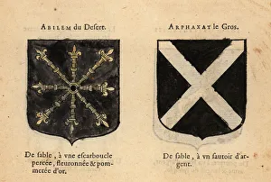 Black Field Prints: Imaginary coats of arms of Abilan of the Desert and Arphaxad