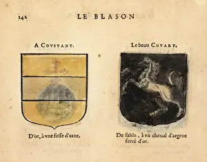 Black Field Prints: Imaginary coats of arms of Knights of the Round Table: Acoustant