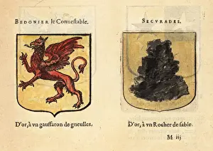 Imaginary Prints: Imaginary coats of arms of Knights of the Round Table: Bedonier