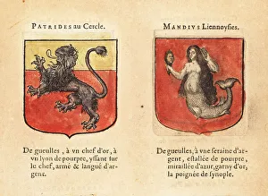 Imaginary Prints: Imaginary coats of arms of Patrides of the Golden Circle and Mau