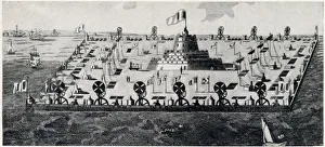 Images Dated 20th February 2020: Imaginary raft, Napoleonic invasion of England