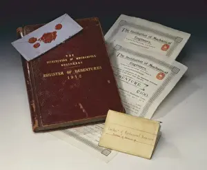 Imeche Prints: IMechE register of debentures and debentures