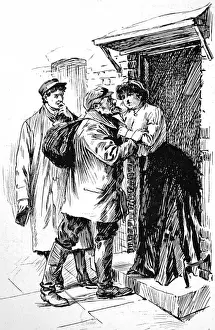 An Immigrant arriving in London, 1904