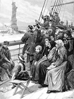 Immigrant Prints: An Immigrant Ship nearing New York, 1892