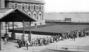 Immigration Prints: Immigrants arriving at Ellis Island New York pre 1900