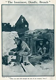Split Prints: The Imminent, Deadly Breach by Bruce Bairnsfather