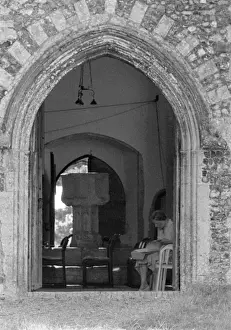 Blythburgh Prints: Imogen Holst studying score