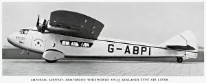 Cables Prints: Imperial Airways Armstrong-Whitworth AW15 Atalanta plane