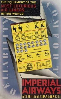 Air Liner Gallery: Imperial Airways Poster, Reliability, Comfort