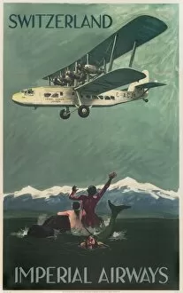 Air Liner Gallery: Imperial Airways Poster, Switzerland