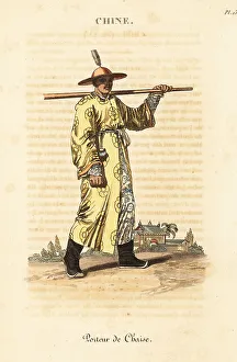Bearer Prints: Imperial Chinese sedan chair bearer, 18th century