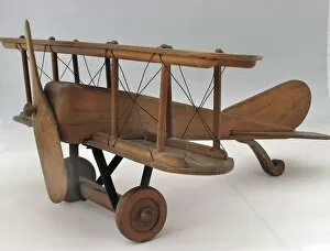 Images Dated 20th February 2012: Imperial German biplane, wooden model, WW1
