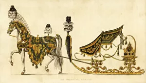 Images Dated 10th June 2019: Imperial sledge or sleigh used at a party in Vienna, 1815