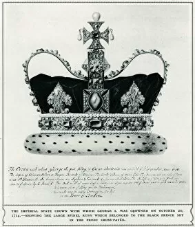 Aquamarine Gallery: Imperial State Crown of George I, was crowned 1714