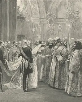 Royal Weddings Various Prints: The Imperial wedding at St. Petersburg