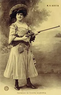 Impersonator Prints: Impersonator M. R. Bertin in an imitation of Clotilde Algeria