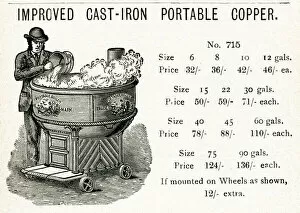 Improved cast-iron portable copper