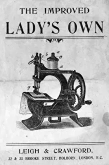 Images Dated 16th February 2016: The Improved Ladys Own Sewing Machine
