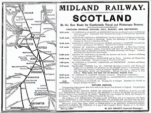 Improved night service from North of Scotland to St. Pancras, London. Date: 1907